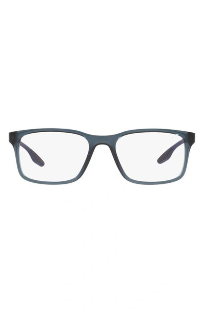 Prada 54mm Pillow Optical Glasses In Light Blue