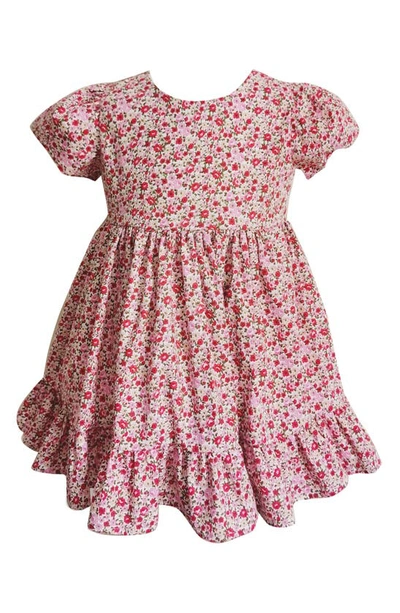 Popatu Babies' Floral Prairie Dress In Pink
