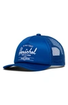Herschel Supply Co Babies' Whaler Snapback Baseball Cap In Surf The Web/white