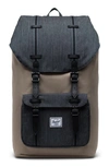 Herschel Supply Co Little America Backpack In Timberwolf/ Black Denim/ Black