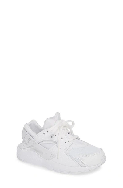 Nike Air Huarache Sneaker In White/ Pure Platinum/ White