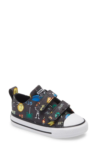 Converse Babies' Chuck Taylor(r) All Star(r) 2v Video Game Sneaker In Storm Wind/ Black/ White