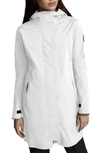 Canada Goose Salida Waterproof Rain Jacket In Star White