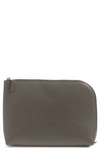 THE ROW LARGE LEATHER ZIP POUCH,W1220-L55