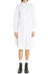 THOM BROWNE LONG SLEEVE BUTTON-DOWN COTTON SHIRTDRESS,FDS001A-00050