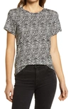 Sanctuary The Perfect Animal Print Cotton & Modal Top In Abstract Animal