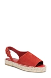 Vince Linton Espadrille Sandal In Red Clay/ Red