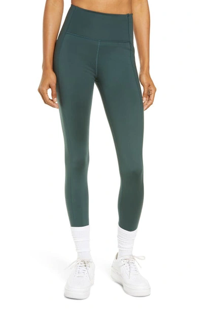 Girlfriend Collective Pocket Crop Leggings In Moss