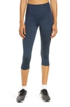 Girlfriend Collective High Waist Capri Leggings In Midnight