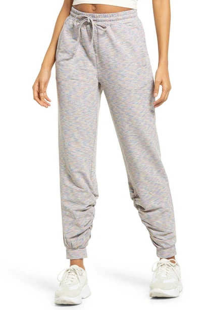 Kendall + Kylie Twisted Hem Joggers In Tropic/ Gray