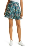 ULLA JOHNSON LEELA TIERED RUFFLE SKIRT,SP210305