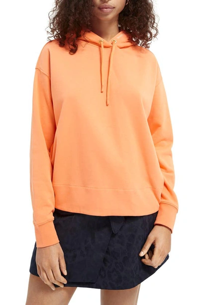 Scotch & Soda Loose Fit Hoodie In Salmon