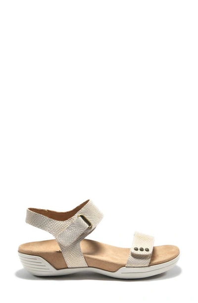 Halsa Footwear Dominica Sandal In Gold Leather