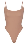 Skims Fits Everybody Cami Thong Bodysuit In Sienna