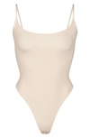 Skims Fits Everybody Cami Thong Bodysuit In Sand