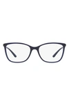 Dolce & Gabbana 54mm Rectangular Optical Glasses In Blue