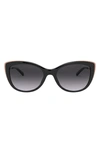 Michael Kors 55mm Gradient Cat Eye Sunglasses In Dark Tort