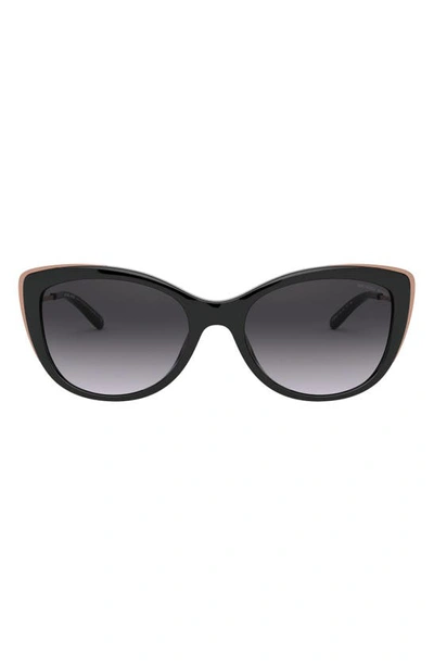 Michael Kors 55mm Gradient Cat Eye Sunglasses In Dark Tort