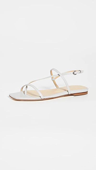 Aeyde Ella Flat Sandals In Grey