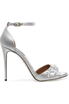 DOLCE & GABBANA Swarovski crystal-embellished satin sandals
