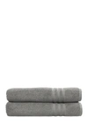 Linum Home Denzi Bath Towels In Dark Grey
