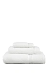 LINUM HOME WHITE HERRINGBONE 3-PIECE TOWEL SET,850335004774