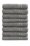 Linum Home Denzi Hand Towels In Dark Grey
