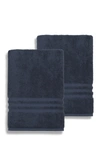 Linum Home Denzi Bath Sheet In Twilight Blue