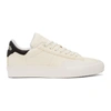 HERON PRESTON OFF-WHITE & BLACK 'STYLE' VULCANIZED SNEAKERS