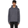 ADER ERROR GREY DUCT TAPE LOGO HOODIE