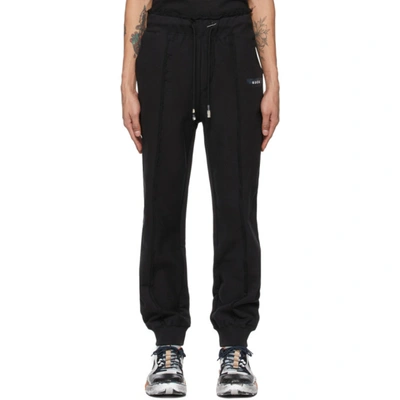 Ader Error Black Duct Tape Lounge Trousers