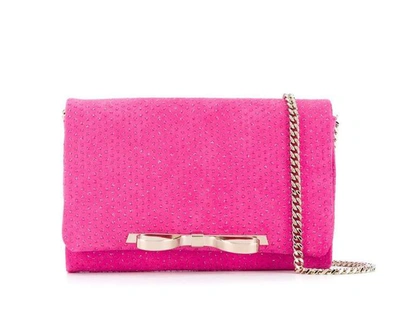 Red Valentino Sandie Rhinestone Shoulder Bag In Pink