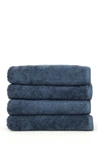 Linum Home Midnight Blue Soft Twist Hand Towels In Midnight Blue