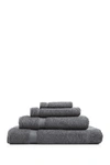 Linum Home Grey Herringbone 4-piece Towel Set In Grey