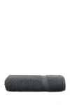 Linum Home Grey Herringbone Bath Sheet In Grey