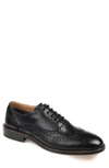Thomas & Vine Franklin Wide Fit Wingtip Oxfords In Black