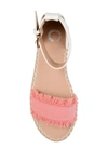 Journee Collection Journee Tristeeen Ankle Strap Espadrille Sandal In Pink