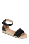 Journee Collection Journee Tristeeen Ankle Strap Espadrille Sandal In Black