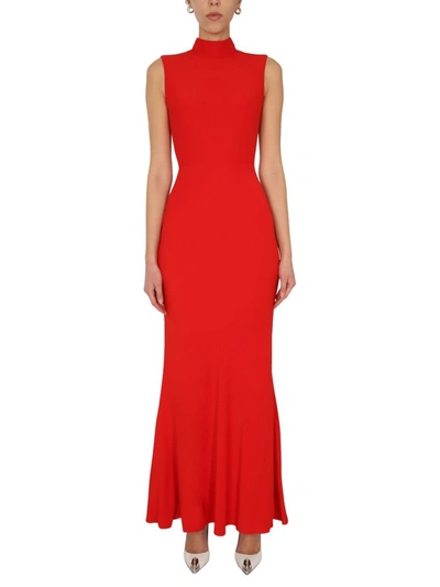 Alexander Mcqueen Women's Red Viscose Dress