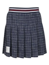 THOM BROWNE THOM BROWNE CHECKED PLEATED SKIRT