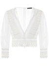 Wandering White Cotton Top  White  Donna 40 In White