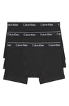 Calvin Klein 3-pack Trunks In Black