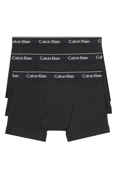 Calvin Klein 3-pack Trunks In Black