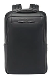 PORSCHE DESIGN ROADSTER WATER RESISTANT LEATHER BACKPACK,OLE01600.001