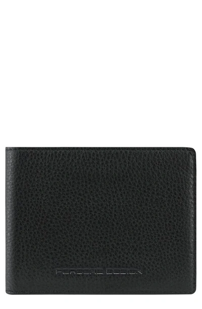 Porsche Design Roadster Business Leather Bifold Wallet In Black