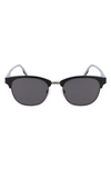 Converse Disrupt 52mm Round Sunglasses In Black/ Grey