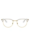 Ray Ban Phantos 51mm Optical Glasses In Goldd