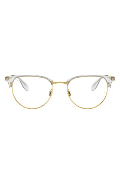 Ray Ban Phantos 51mm Optical Glasses In Goldd