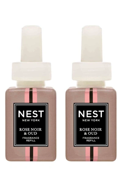 Nest New York Pura Smart Home Fragrance Diffuser Refill Duo In Rose Noir And Oud