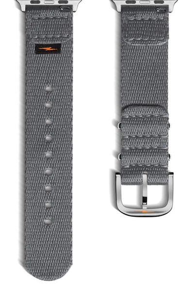 Shinola Nato Nylon 20mm Apple Watch® Watchband In Gray